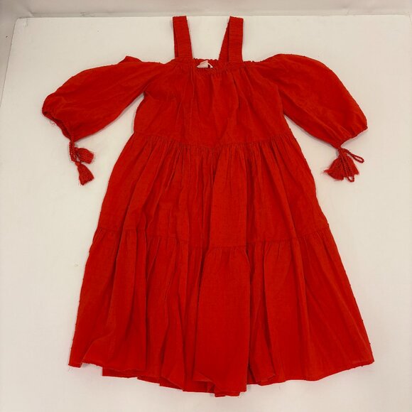 H&M Red Off the shoulder flowy sundress - Picture 1 of 3